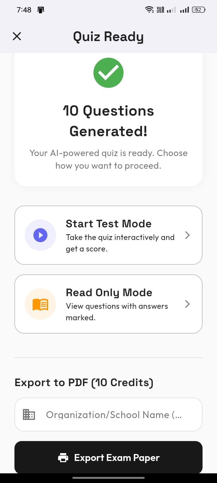 Dynamic Assessment Engine: MCQ & Question Generation